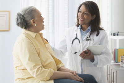 female doctor with patient