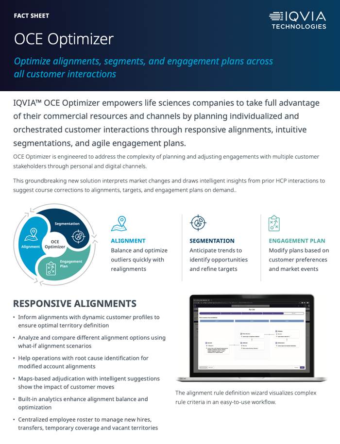 OCE Optimizer: Optimize alignments, segments, and engagement plans across all customer interactions