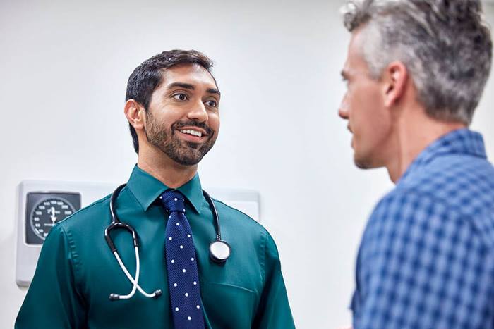doctor consulting patient