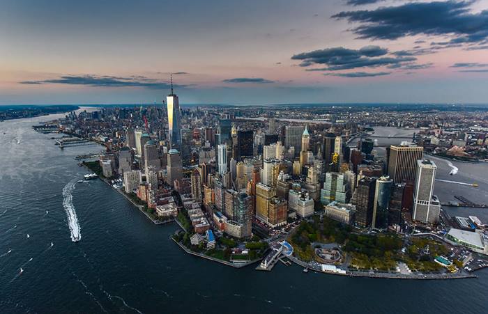 new york city aerial view