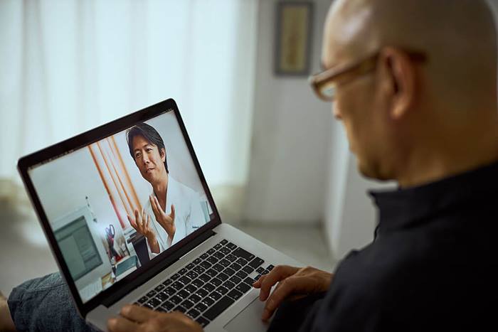 Telemedicine with senior patient